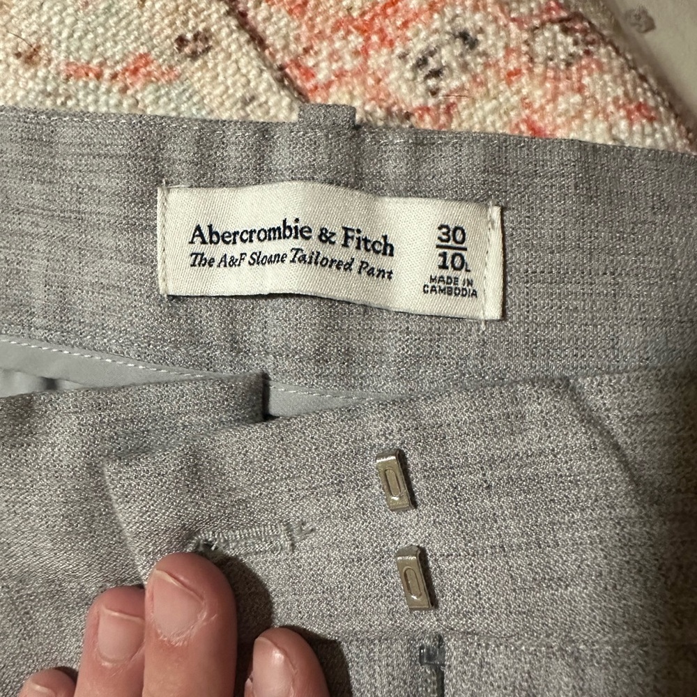 Abercrombie & Fitch Gray AF Sloan Tailored Pant